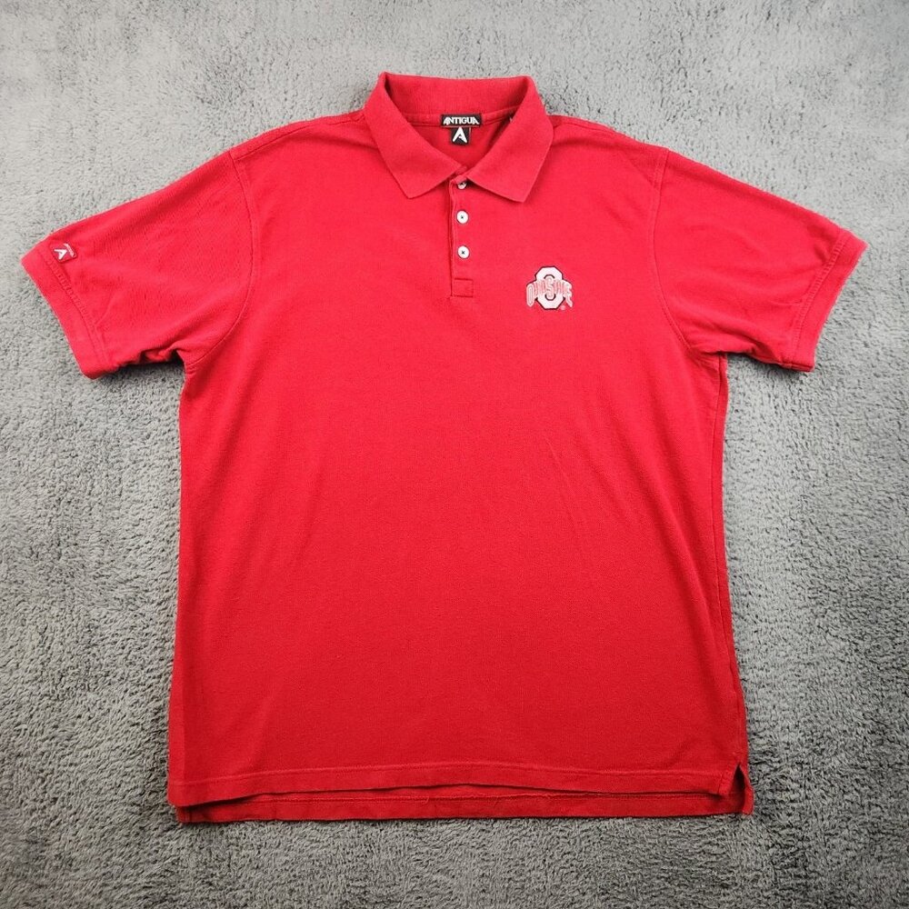 Ohio State University Polo Shirt‎ Men's Extra Large Vintage 90's NCAA Buckeyes